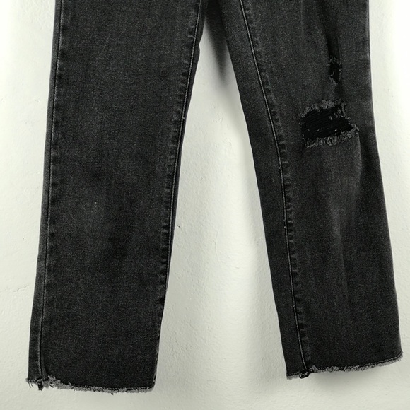 Cotton On Mid Slim Straight High Rise Distressed Jeans - Picture 7 of 12